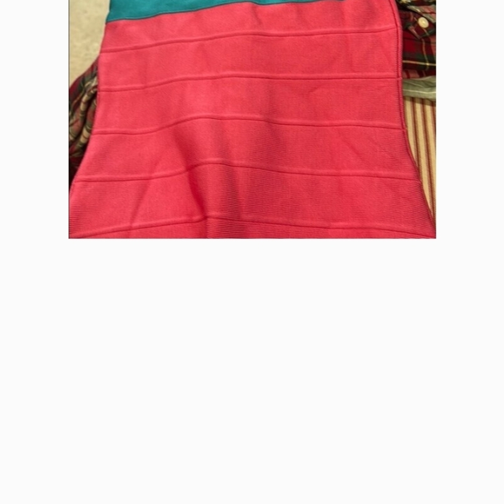 Fitted Pink Mini Bandage Skirt